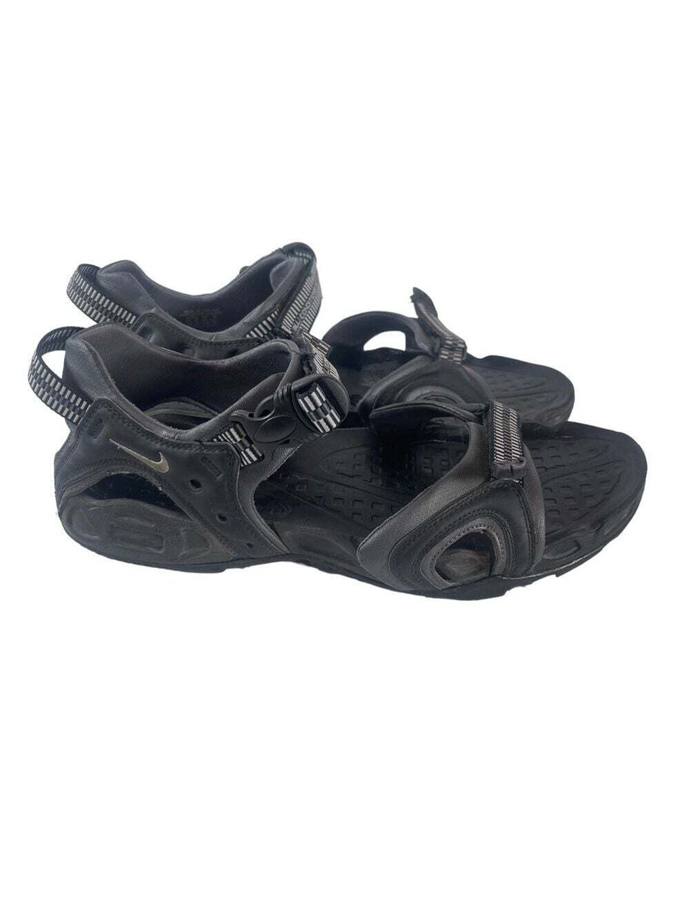 Nike Men’s Black Grey Hook and Loop Rubber Sandal 307653